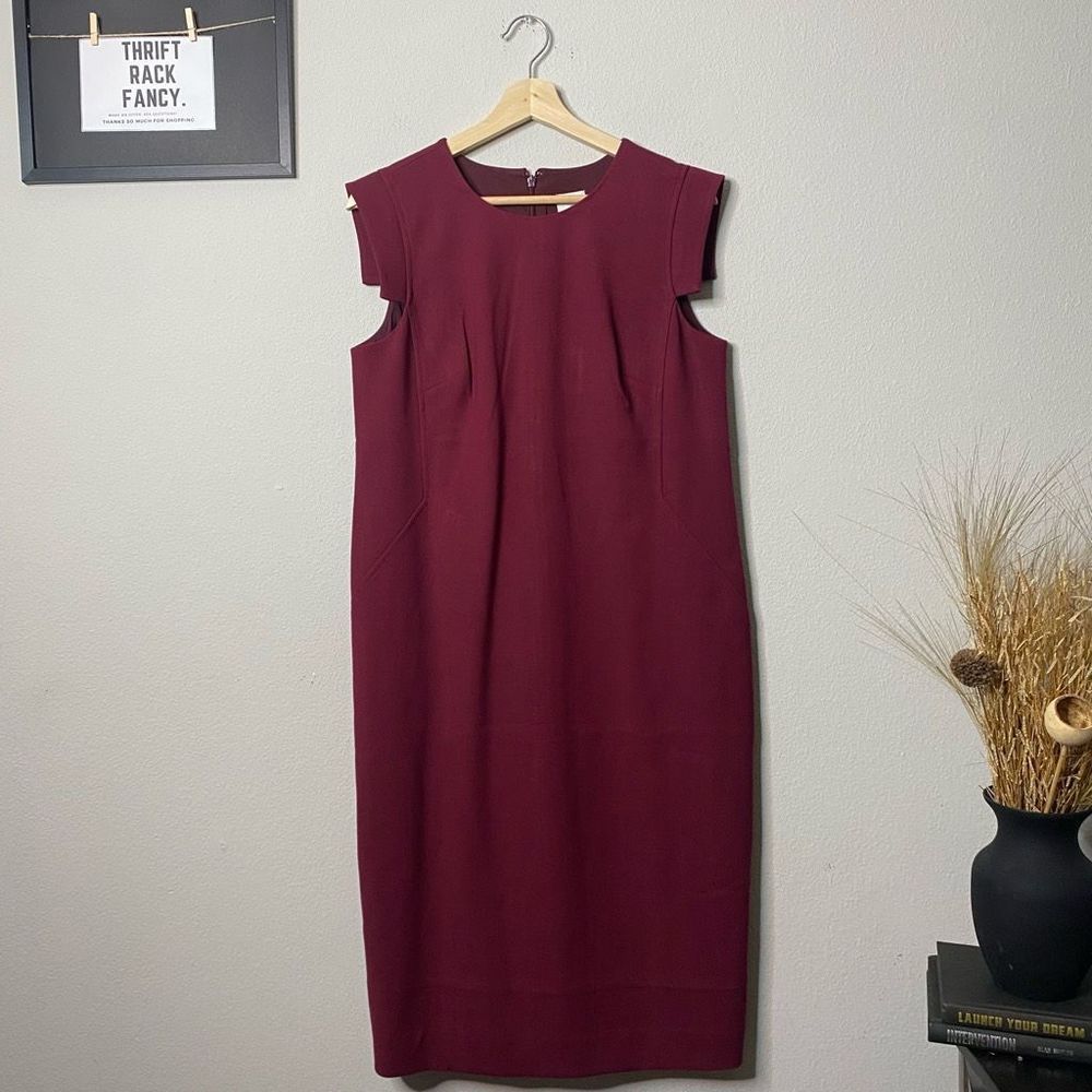 Hatch Burgundy Dress (Maternity)